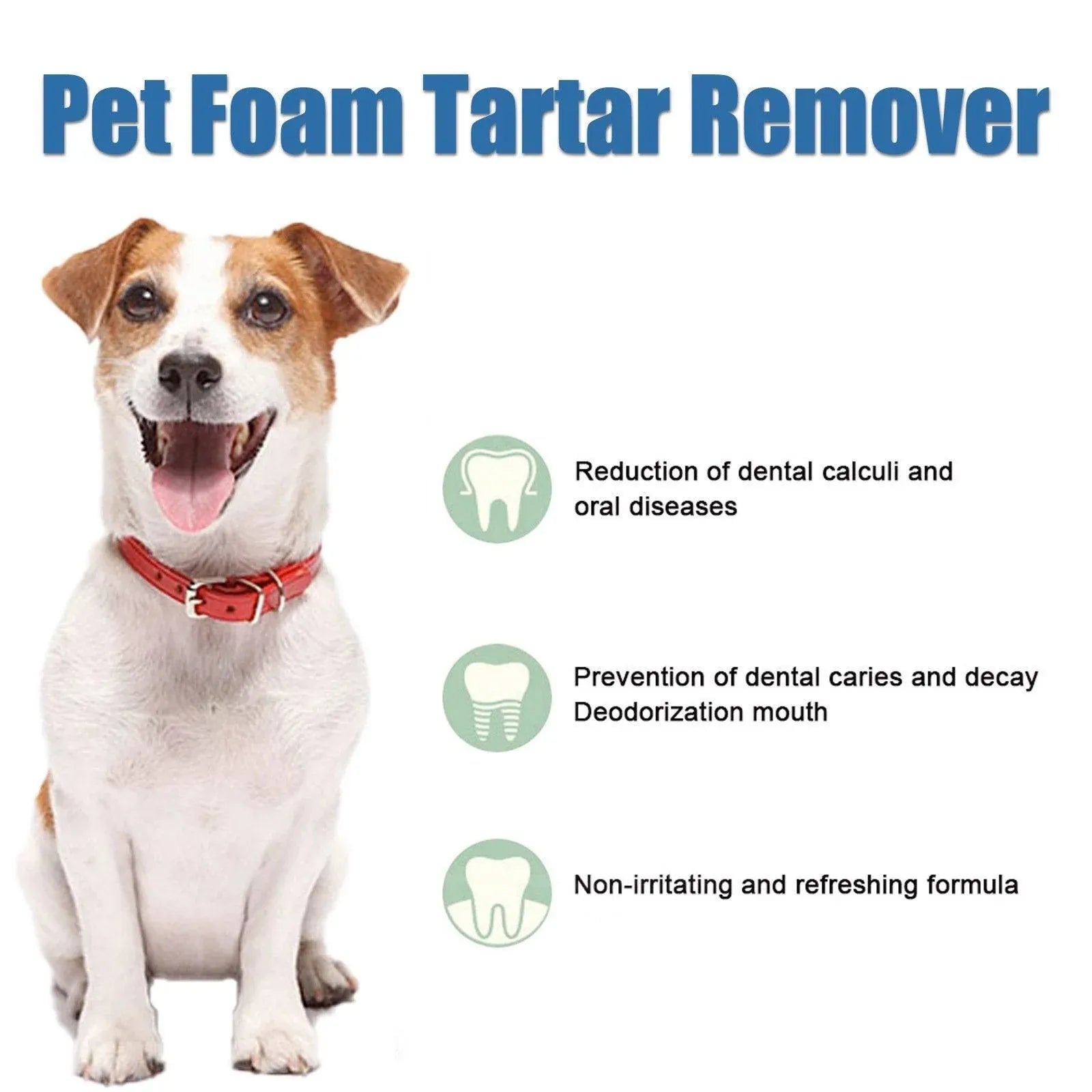 Pet Tartar Remover for Yellow Teeth Bad Breath Cleaning Foam Oral Care Cleaner