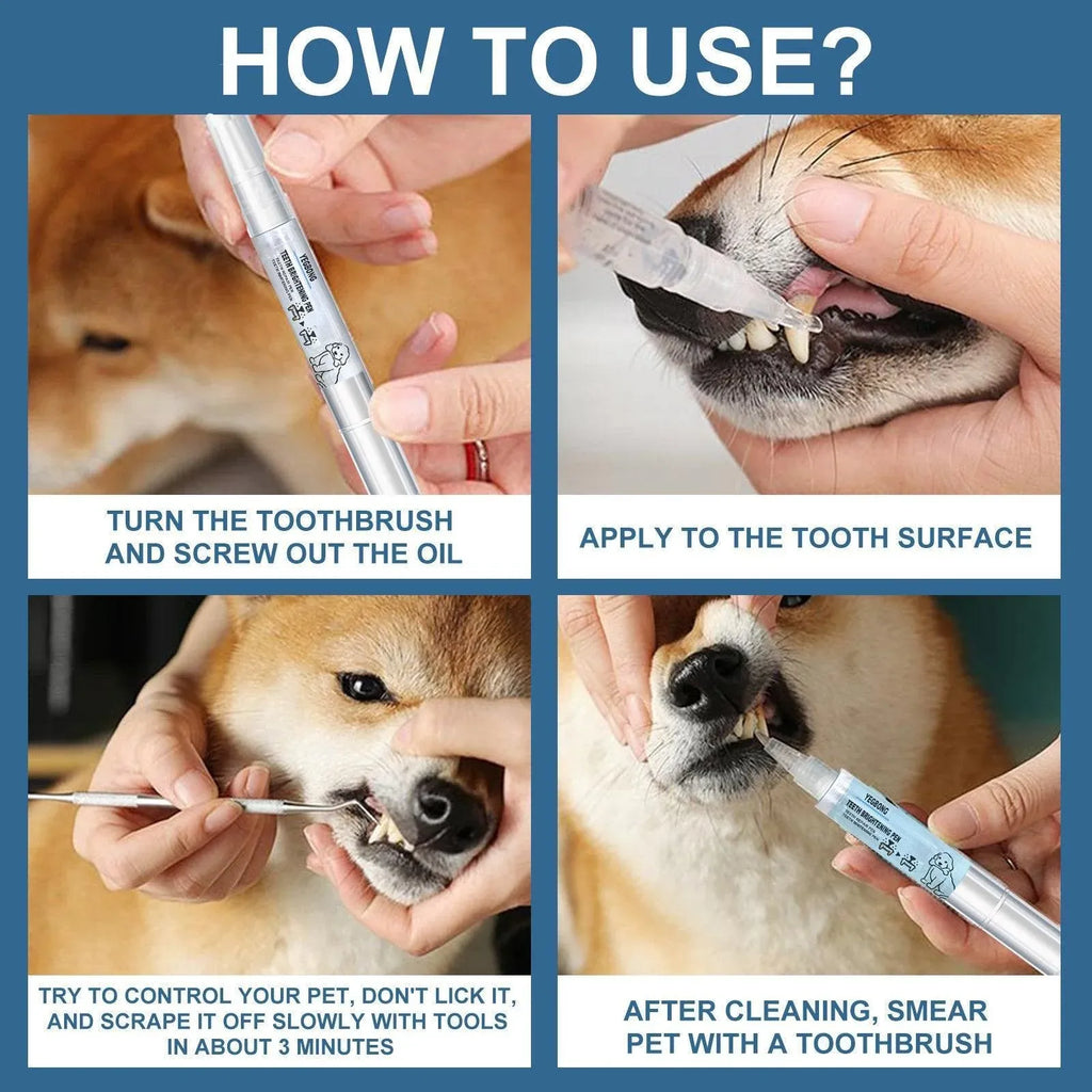 Pet Dental Cleaning Pencil for Dogs Cats Remove Calculus Oral Care Tool Pen