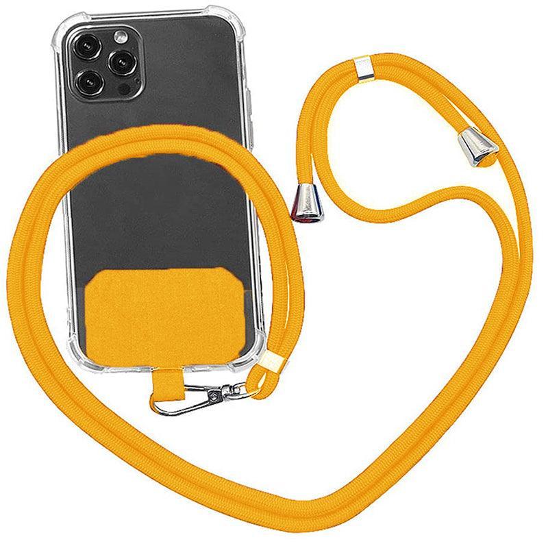 Adjustable Phone Lanyard with Patch for Most Cases Neck Strap Holder - Light Grey