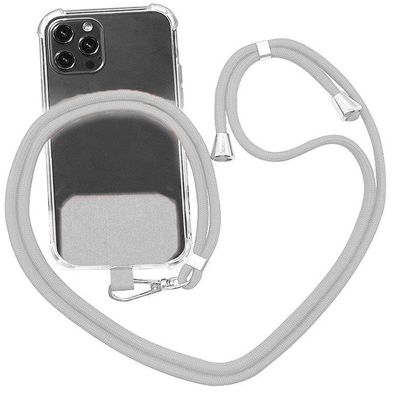 Adjustable Phone Lanyard with Patch for Most Cases Neck Strap Holder - Orange