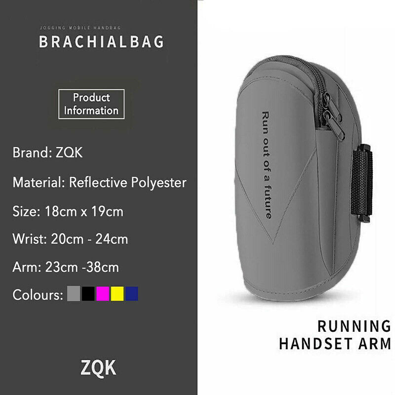 Universal Outdoor Sports Armband Case Phone Holder Gym Running Jogging Arm Band - Yellow