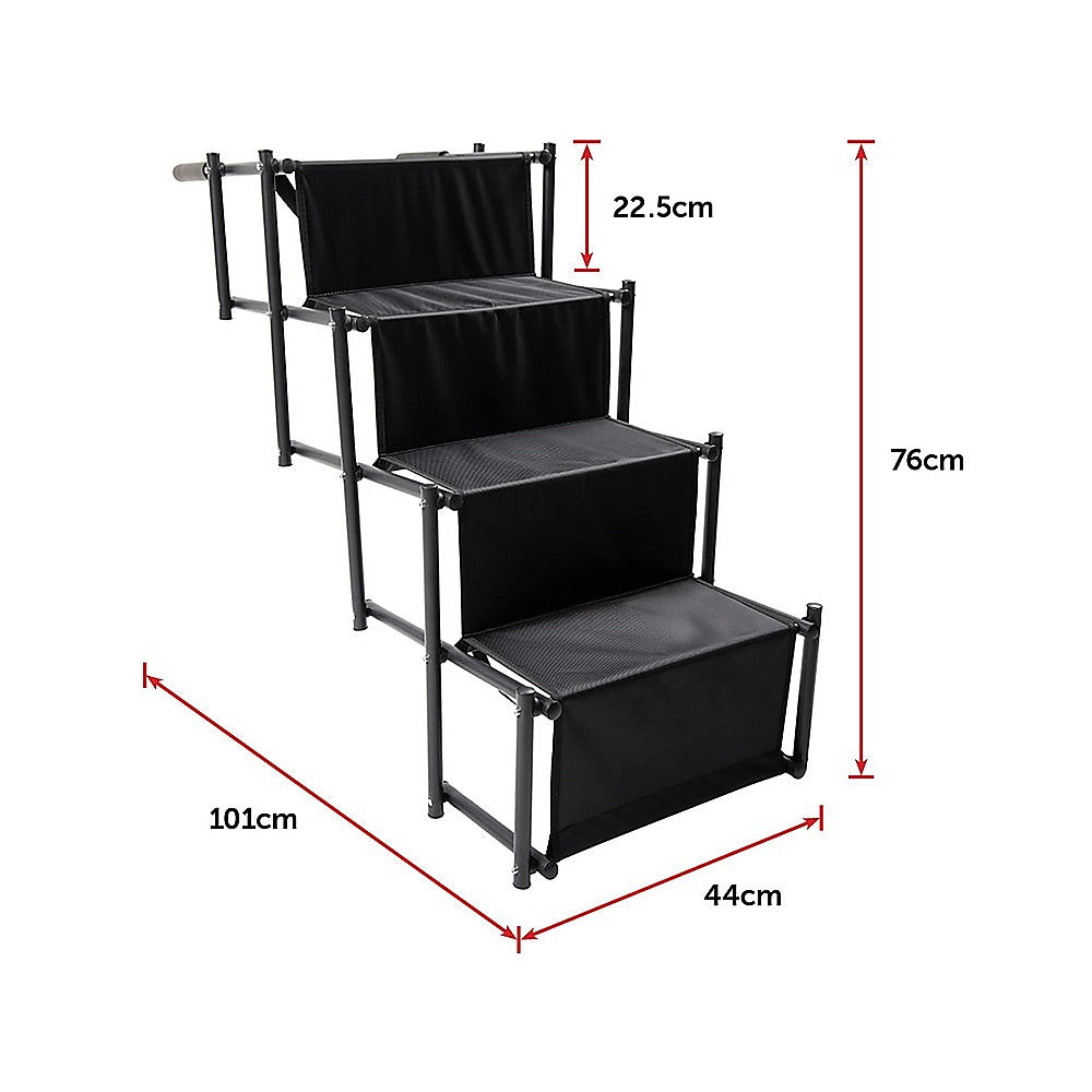 Folding Dog Car Boot Steps Ladder Lightweight Strong Pet Stairs