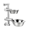 Wall Mounted Dog Bowl Adjustable Height Pet Feeder For Easy Feeding