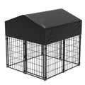 Dog Playpen House Heavy Duty Large Outdoor Dog Kennel Anti-rust Metal Pet Crate