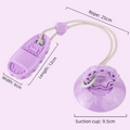 Perple Slipper-Style Dog Toy — Suction Cup Design: Durable, Chew-Resistant Teether for Mental Stimulation, Independent Play, and Energy Expenditure — Pet Dog Chewing Toy