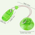 Green Slipper-Style Dog Toy — Suction Cup Design: Durable, Chew-Resistant Teether for Mental Stimulation, Independent Play, and Energy Expenditure — Pet Dog Chewing Toy