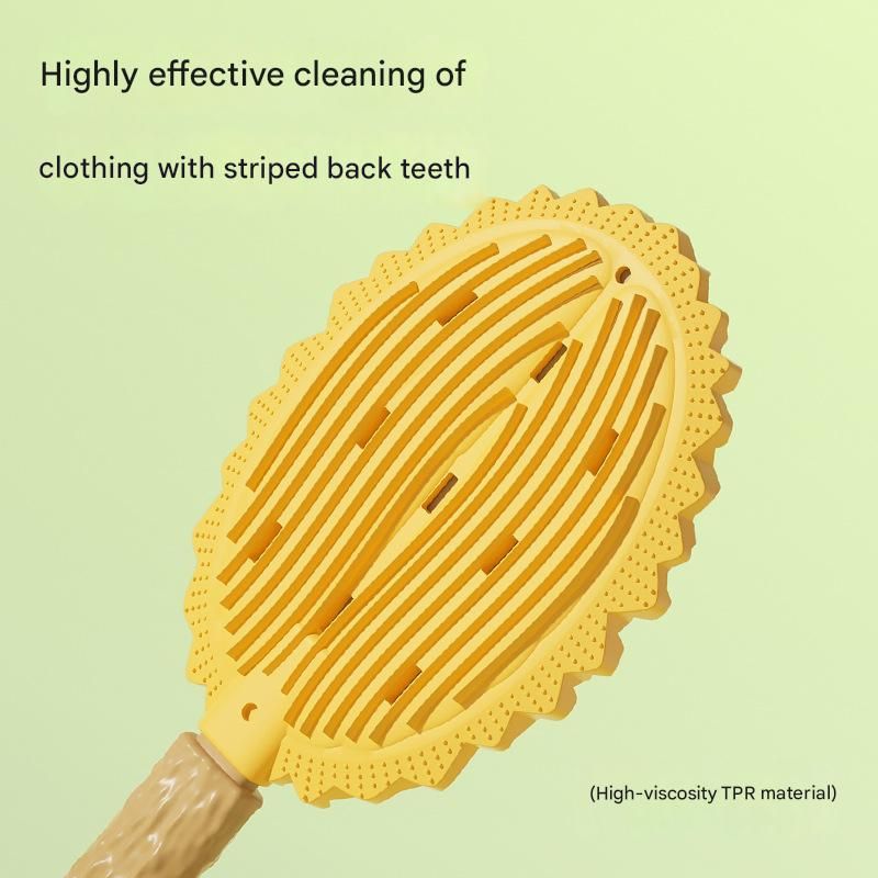 2-piece yellow Pet Durian Massage Grooming Brush - TPR Double-Sided Deshedding Comb for Cats Dogs - Gentle Pet SPA Grooming Tool