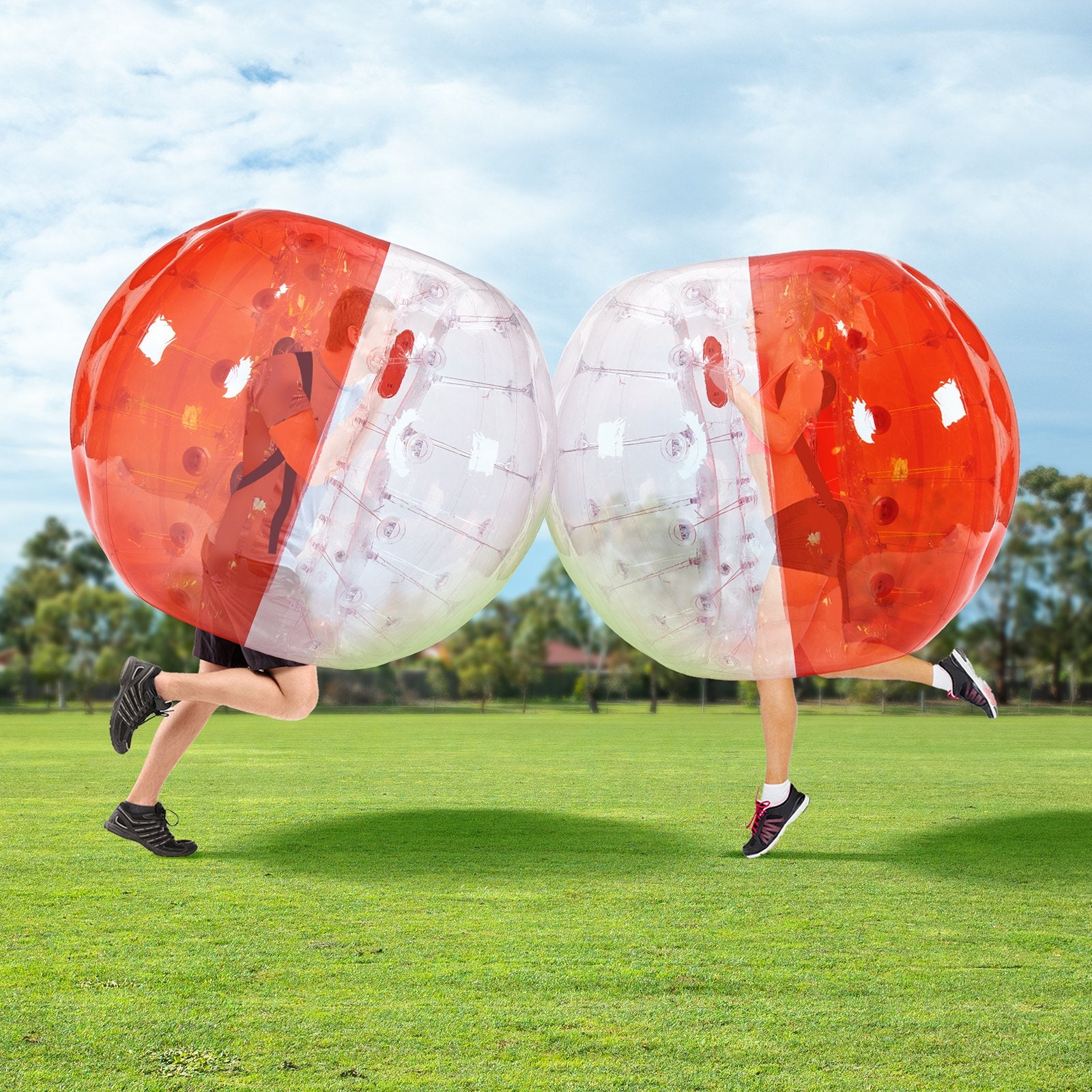 Inflatable Bumper Ball 1-Pack, 5FT/1.5M Body Sumo Zorb Balls for Teen & Adult, 0.8mm Thick PVC Human Hamster Bubble Balls for Outdoor Team Gaming Play, Bumper Bopper Toys for Garden, Yard, Park