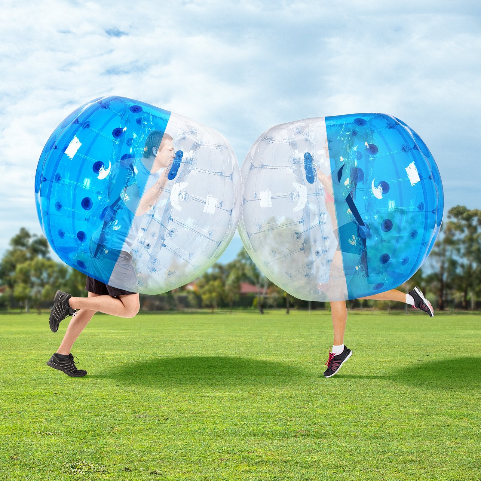 Inflatable Bumper Ball 1-Pack, 5FT/1.5M Body Sumo Zorb Balls for Teen & Adult, 0.8mm Thick PVC Human Hamster Bubble Balls for Outdoor Team Gaming Play, Bumper Bopper Toys for Garden, Yard, Park
