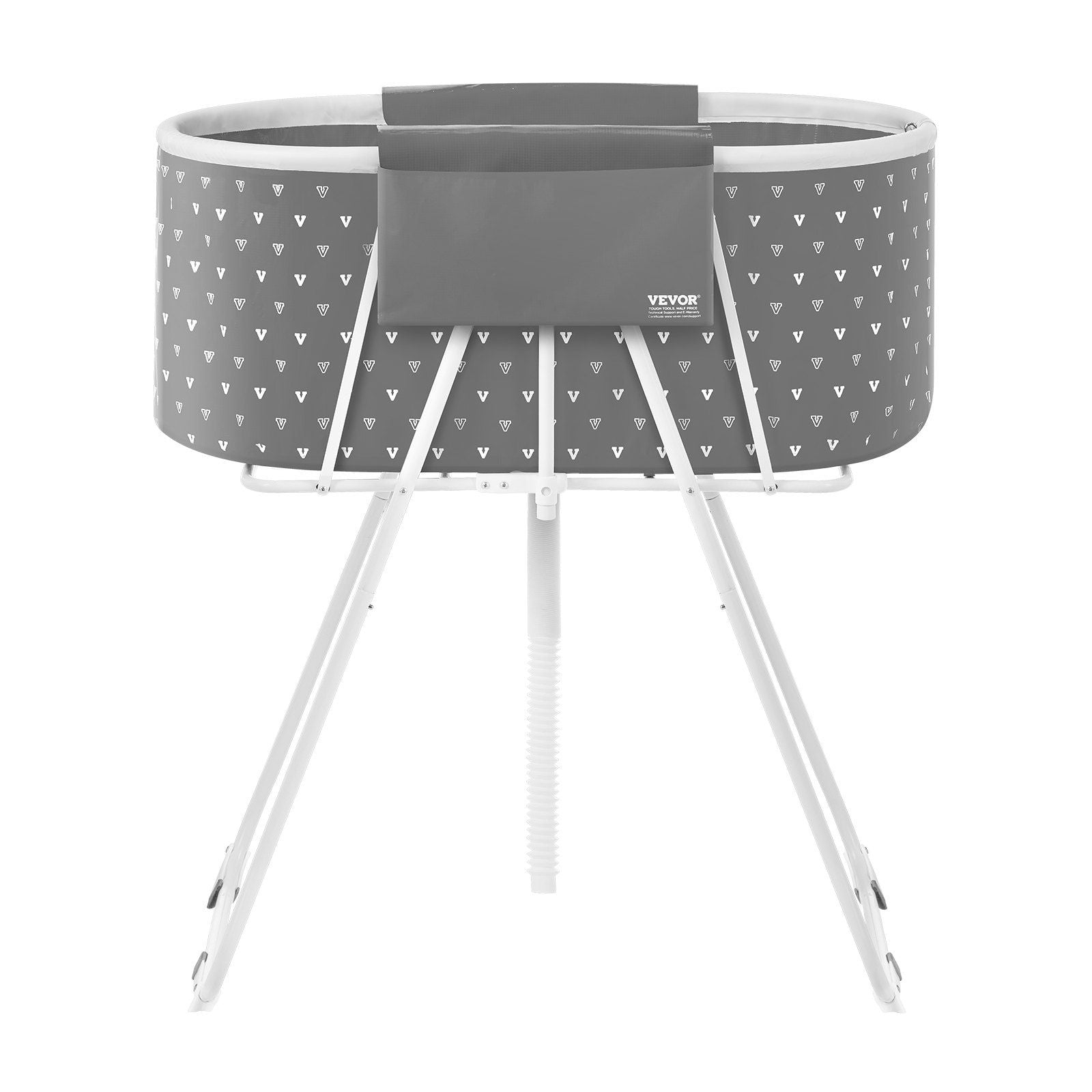 Portable Dog Bathtub, Elevated & Foldable Space-saving Pet Shower Station with Efficient Drainage, Bathing Tub for Washing & Grooming Small and Medium Size Dogs and Cats Indoor & Outdoor, Grey