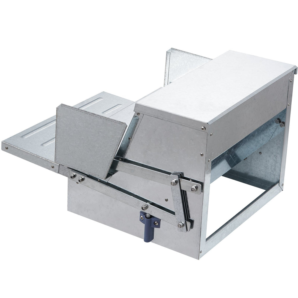 Automatic Chicken Feeder Galvanized Steel Poultry Feeder 25 lb 10 Chickens