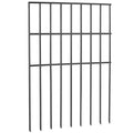 Garden Fence, No Dig Fence 44(H)x33(L)cm Animal Barrier Fence, Underground Decorative Garden Fencing with 3.81 cm Spike Spacing, Metal Dog Fence for the Yard and Outdoor Patio, 28 Pack