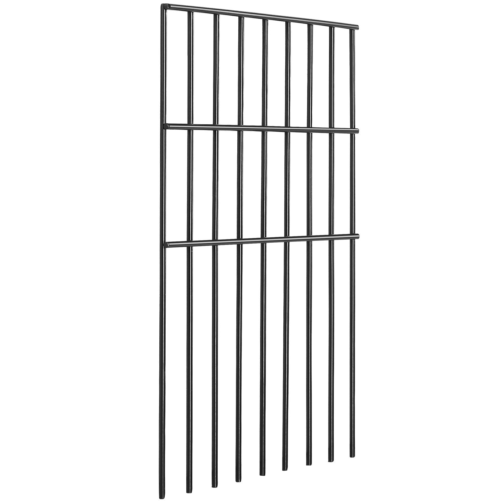 Garden Fence, No Dig Fence 44(H)x33(L)cm Animal Barrier Fence, Underground Decorative Garden Fencing with 3.81 cm Spike Spacing, Metal Dog Fence for the Yard and Outdoor Patio, 28 Pack