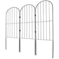 Garden Fence, No Dig Fence 61 x 33 cm Animal Barrier Fence, Underground Decorative Garden Fencing with 5.08 cm Spike Spacing, Metal Dog Fence for the Yard and Outdoor Patio, 28 Pack