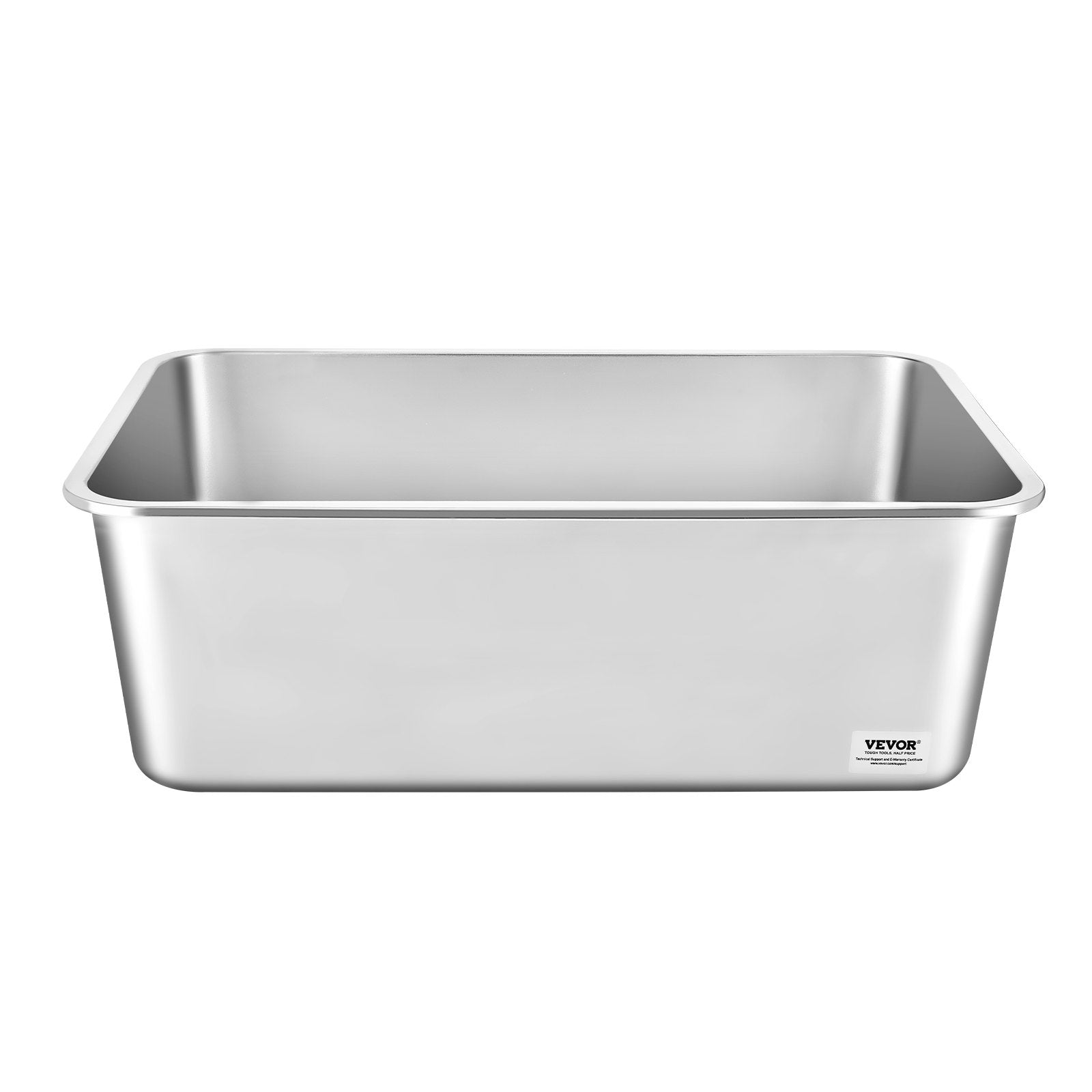 Cat Litter Box, 203 mm Deep, XL Extra Large Stainless Steel Cat Litter Box with Scoop, Wide Filtering Foot Board & High Sides, Enclosed Odor-Free Easy-to-Clean Litter Box, Fit for Big Cats