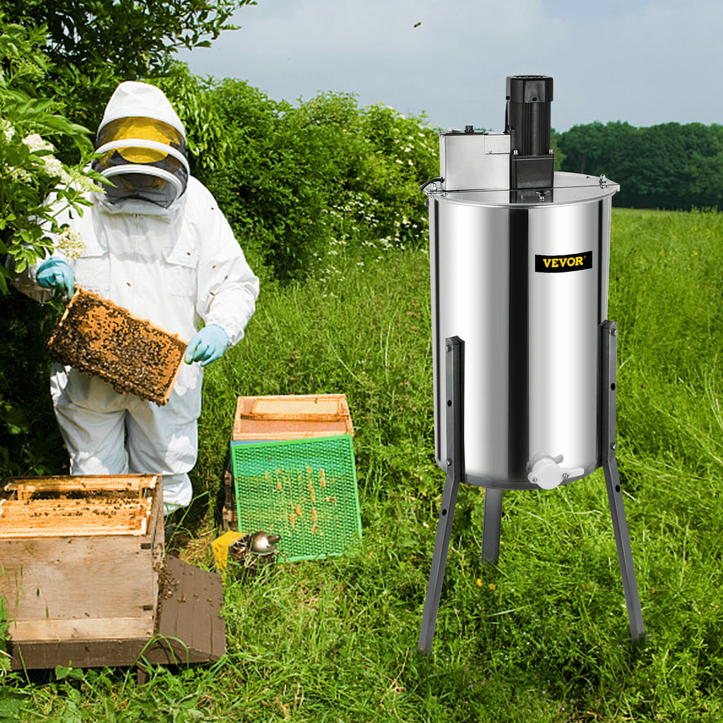 Brand New Large Two 2 Frame Stainless Steel Electric Honey Extractor