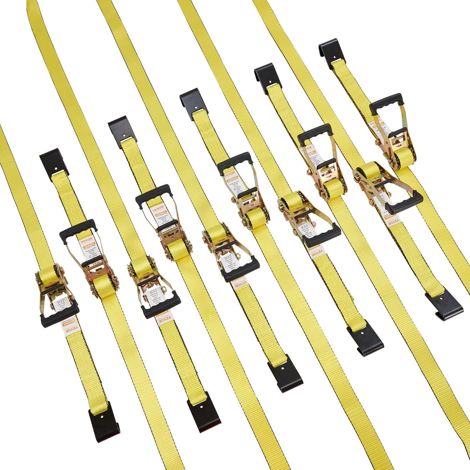 10 Pack Ratchet Tie Down Straps 10000 lbs 2