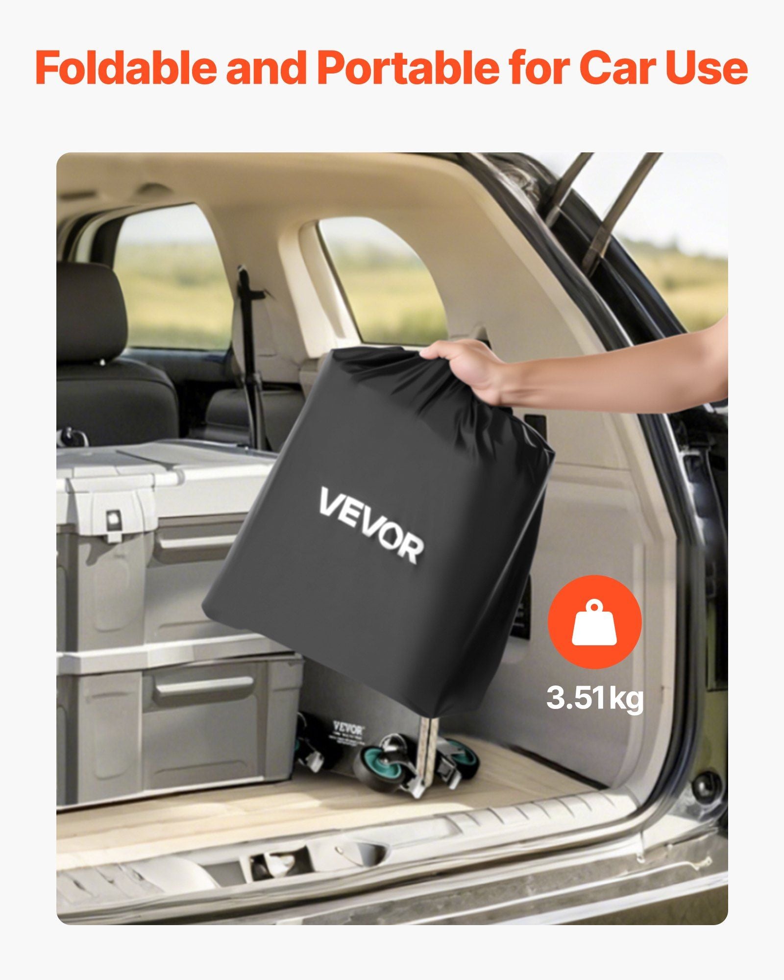 Hitch Cargo Carrier Bag, Waterproof 840D PVC, 152 x 61 x 62 cm (20 Cubic Feet), Heavy Duty Cargo Bag for Truck Bed Storage with 6 Reinforced Straps, Suitable for Car SUV Vans Hitch Basket