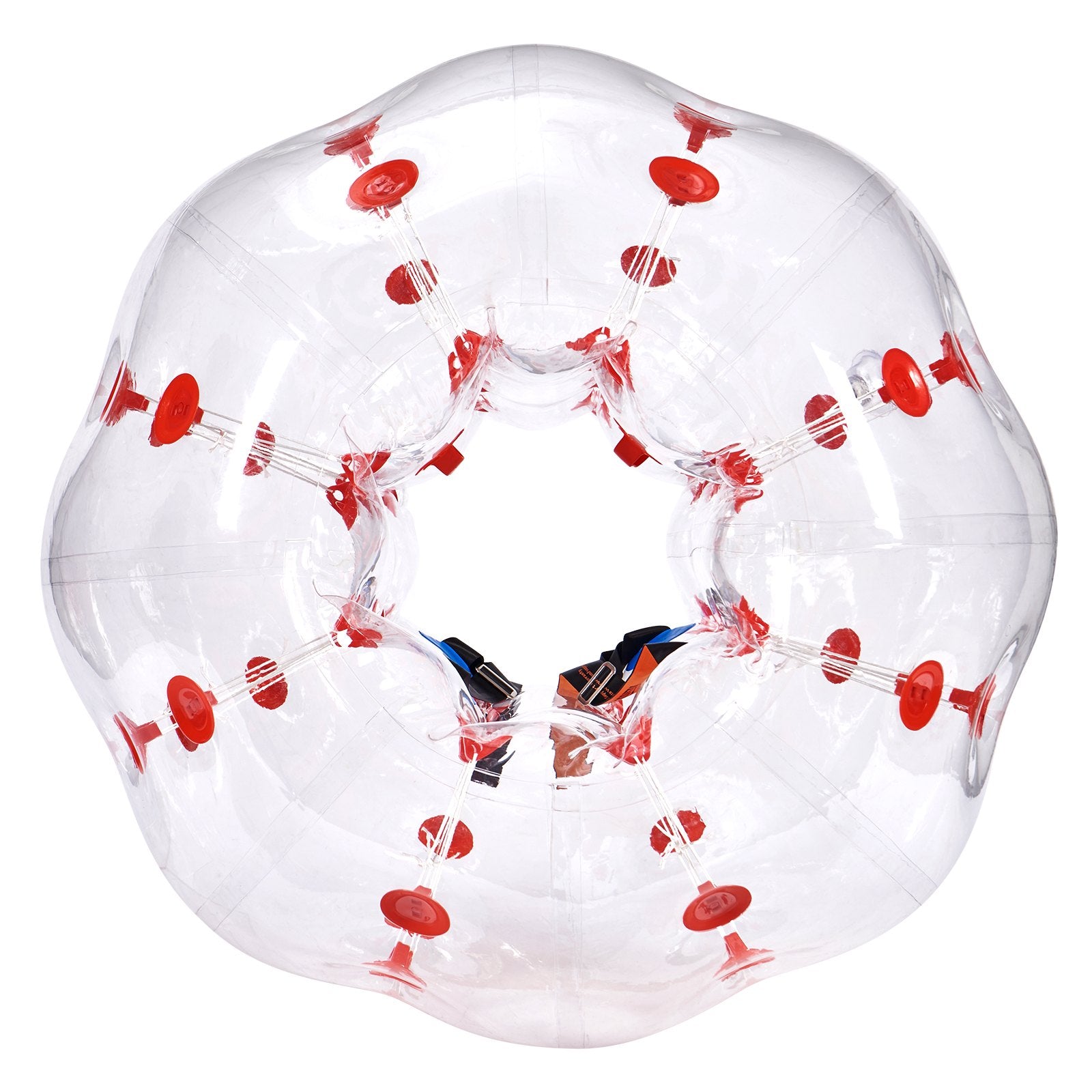Inflatable Bumper Ball 1-Pack, 4FT/1.2M Body Sumo Zorb Balls for Teen & Adult, 0.8mm Thick PVC Human Hamster Bubble Balls for Outdoor Team Gaming Play, Bumper Bopper Toys for Garden, Yard, Park