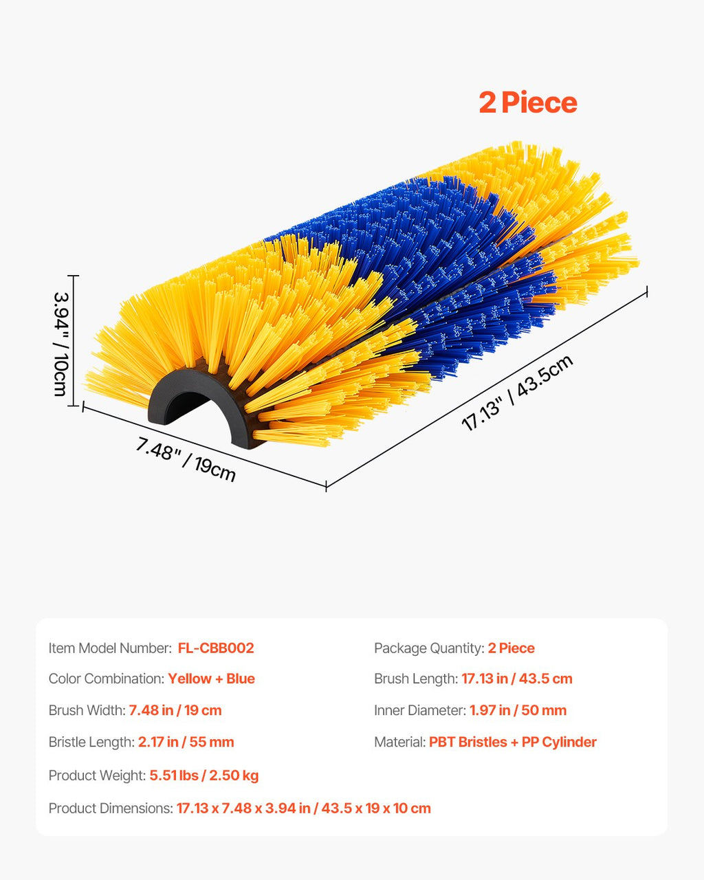 Livestock Scratching Brush 2Pcs Itch Relief Horse Scratcher Brush 17.1 in
