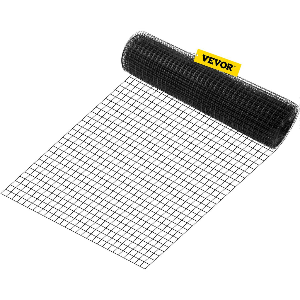 Hardware Cloth, 24" x 100' & 1"x1" Mesh Size, Galvanized Steel Vinyl Coated 16 Gauge Chicken Wire Fencing with A Cutting Plier & A Pair of Fabric Gloves, for Garden Fencing & Pet Enclosures,