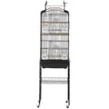 Large Bird Cage, 62 in, Open Top Parakeet Cage with Rolling Stand,  Steel Bird Flight Cage with Removable Tray, Budgie Birdcage with 4 Perches, Parrot Cage for Lovebirds Cockatiels Pet Toy